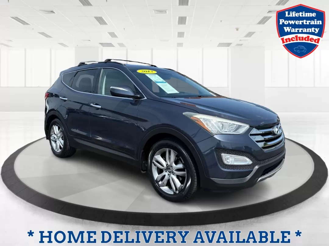2013 Hyundai Santa Fe Sport 2.0T (5XYZU3LA1DG) with an Theta II 2L I-4 gasoline direct injection engine, located at 1230 East Main St, Xenia, OH, 45385, (937) 908-9800, 39.688026, -83.910172 - Photo#0