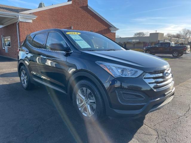 2014 Twilight Black Hyundai Santa Fe Sport 2.4 FWD (5XYZT3LB5EG) with an 2.4L L4 DOHC 16V engine, 6-Speed Automatic transmission, located at 1230 East Main St, Xenia, OH, 45385, (937) 908-9800, 39.688026, -83.910172 - Photo #0