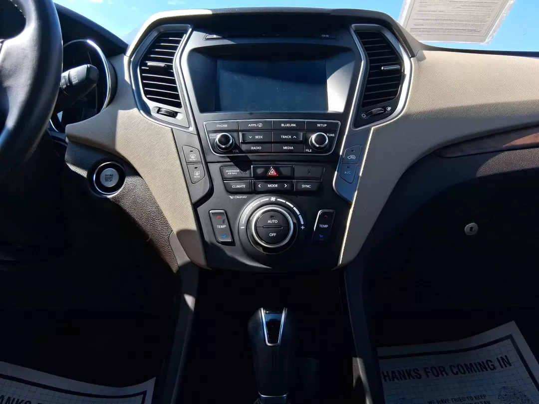 2018 Hyundai Santa Fe 2.4L (5NMZUDLB3JH) with an Theta II 2.4L I-4 gasoline direct injection engine, located at 880 E. National Road, Vandalia, OH, 45377, (937) 908-9800, 39.891918, -84.183594 - Photo#13