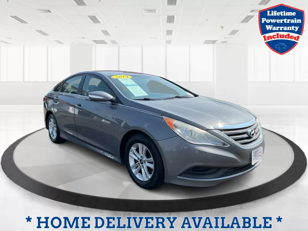 2014 Hyundai Sonata GLS (5NPEB4AC0EH) with an 2.4L I-4 gasoline direct injection engine, located at 8750 N County Rd 25A, Piqua, OH, 45356, (937) 908-9800, 40.164391, -84.232513 - 2014 Hyundai Sonata GLS - Photo#0