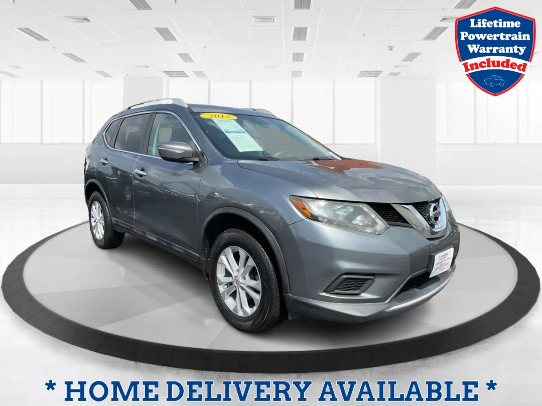 2015 Nissan Rogue SV (5N1AT2MV3FC) with an 2.5L I-4 DOHC engine, located at 1230 East Main St, Xenia, OH, 45385, (937) 908-9800, 39.688026, -83.910172 - 2015 Nissan Rogue SV - Photo#0