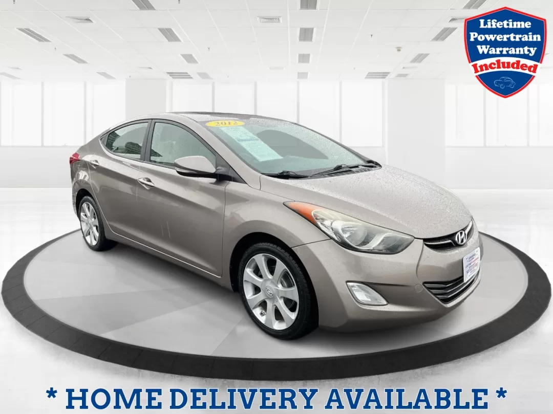2012 Hyundai Elantra Limited (5NPDH4AE8CH) with an 1.8L I-4 DOHC engine, located at 401 Woodman Dr, Riverside, OH, 45431, (937) 908-9800, 39.760899, -84.123421 - 2012 Hyundai Elantra Limited - Photo#0